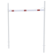 Height restriction barrier | with 2 square posts | cross tube length: 3000 mm | for casting in concrete | without barrier of aluminium tube